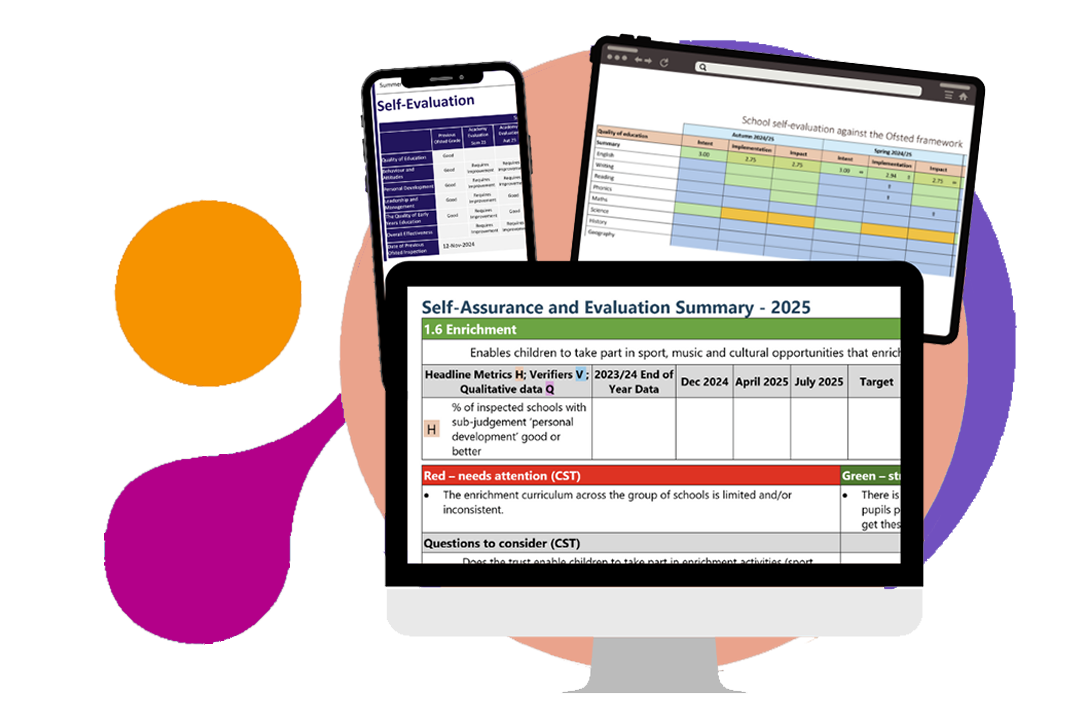 Screenshots illustration to show MATpad's bespoke reporting